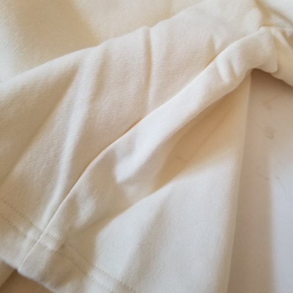 Voight by Valentina Made in Hell Creme Drawstring Cotton Sweat Shorts Medium - Picture 7 of 7